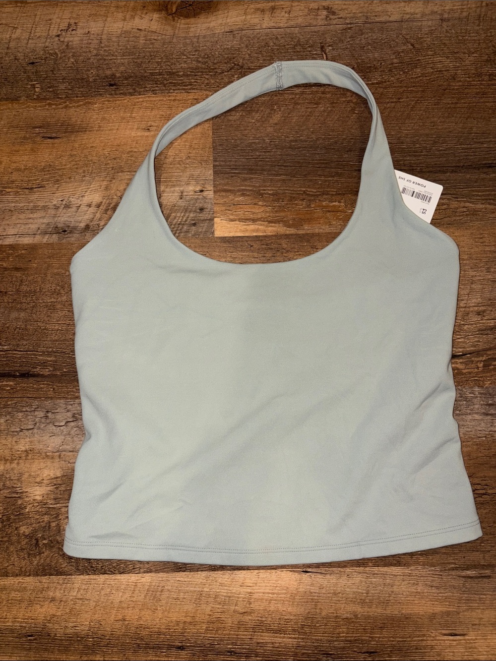 Athleta Light Blue Scoop Neck Crop Tank
